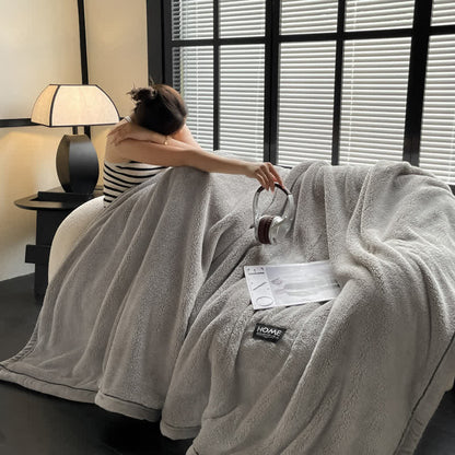 Reversible Throw Blanket | Ultra-Soft Microfiber Fleece | Multiple Sizes