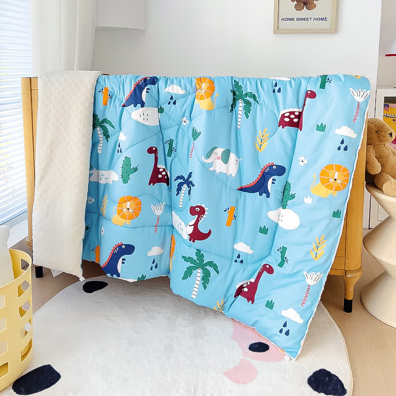 Cute Animal Fluffy Cotton Toddler Quilt