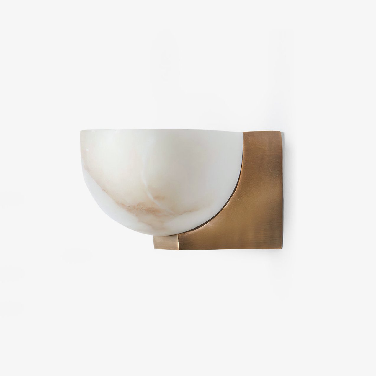 Clara Sconce | Alabaster Shade | Bronze/Black/Nickel Finish