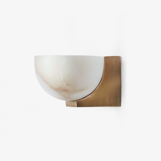 Clara Sconce | Alabaster Shade | Bronze/Black/Nickel Finish