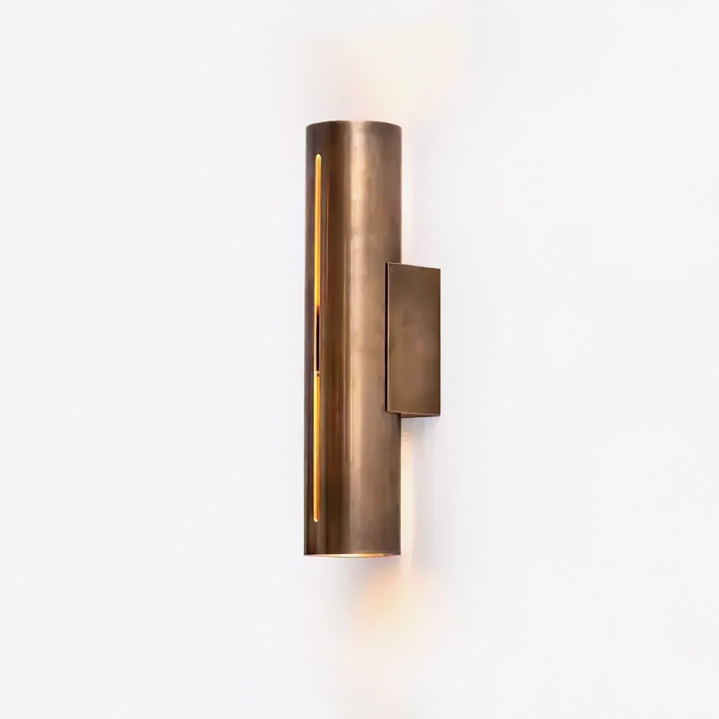 Aria Cylinder Wall Light | Brass | Red Bronze/Bronze