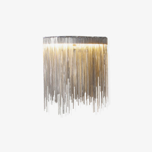 Cadena Tassel Wall Lamp | Metal & Stainless Steel | Gold or Chrome