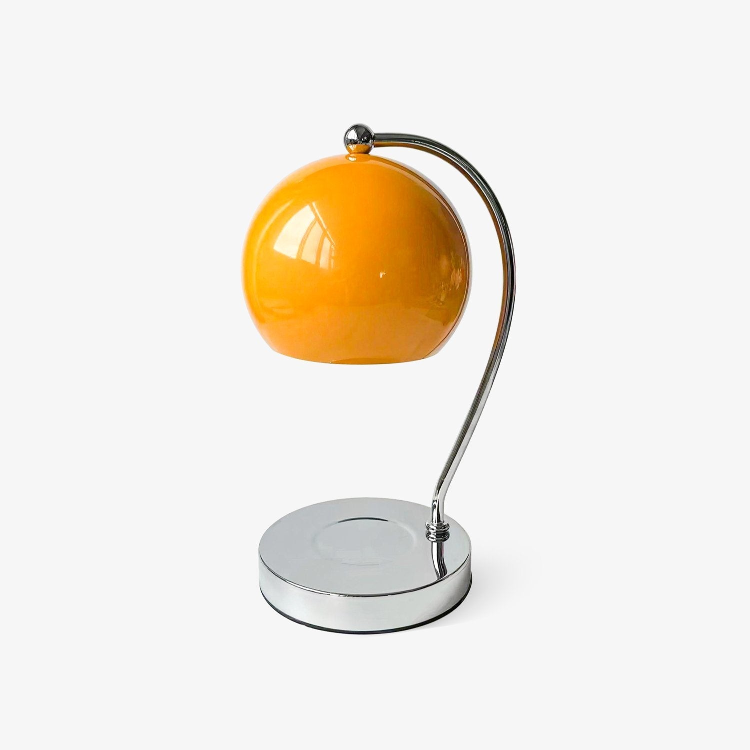 Dennie Warmer Lamp | Metal with Chrome Finish | Spherical Design