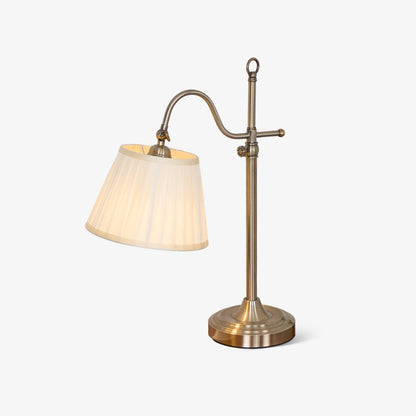 Suffolk Table Lamp | Antique Brass | Adjustable Cream Shade