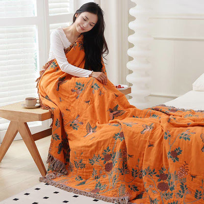 Reversible Quilt | Organic Cotton Gauze | Full/Queen Size