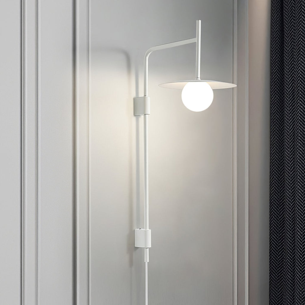 Gea Swing Arm Wall Lamp | Metal & Glass | Set of 2