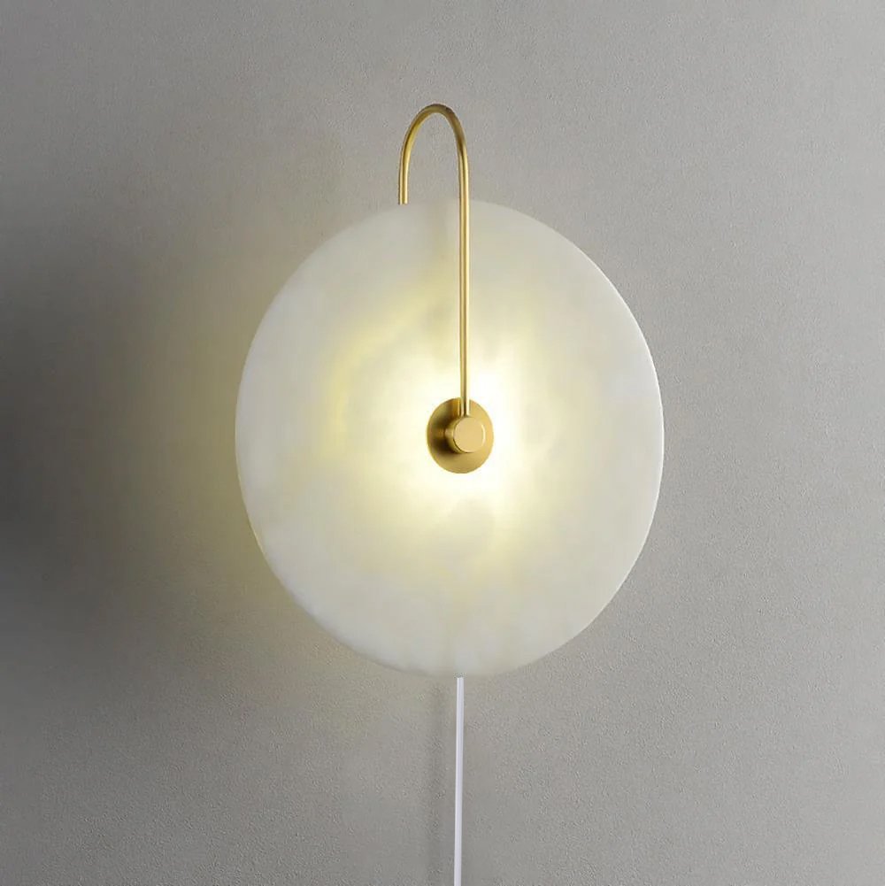 Alabaster LED Wall Lamp | High-Quality Alabaster | Multiple Sizes Available