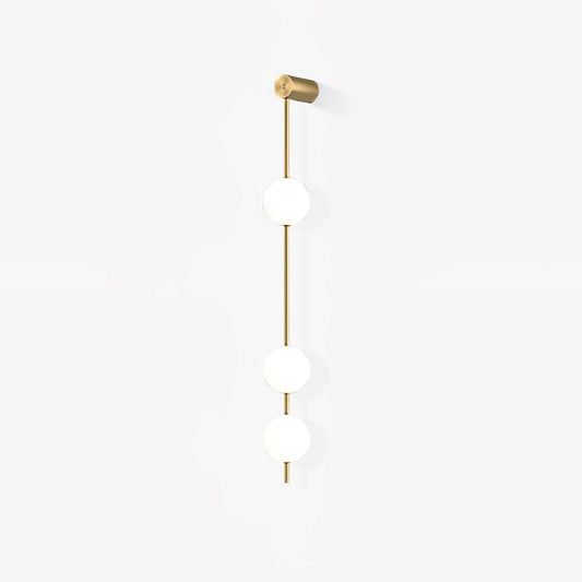 Vertical Balls Wall Lamp | Gold Brass | Set of 2