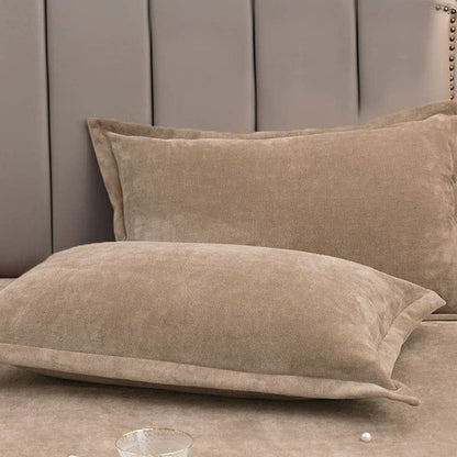 Velvety Decorative Pillowcases | Soft Polyester | Set of 2