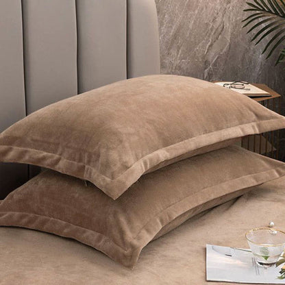 Velvety Decorative Pillowcases | Soft Polyester | Set of 2