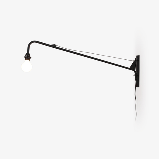 Petite Potence Wall Lamp | Metal & Glass | Black & White