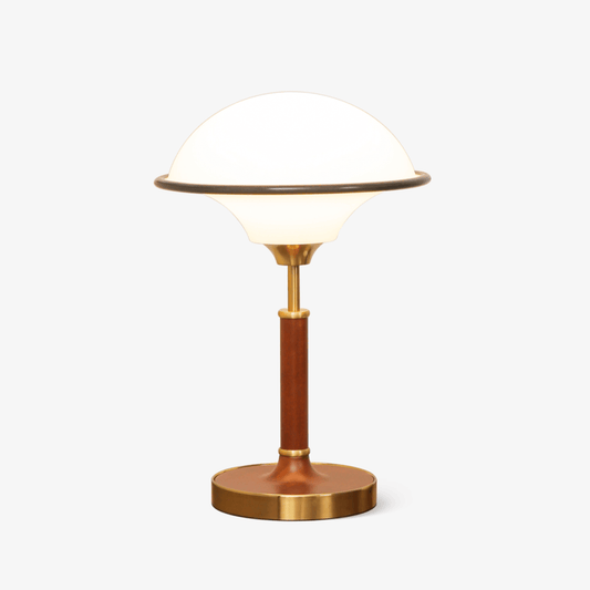 Lila Table Lamp | Wood, Acrylic, Metal | White Shade