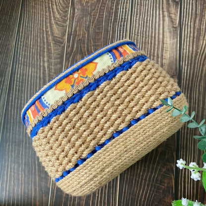 Handmade Tabletop Storage Basket | Hemp Rope | Set of 3