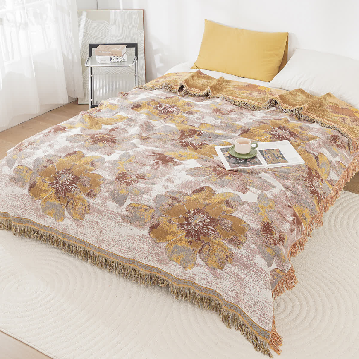 Cotton Gauze Quilt | Reversible & Breathable | Floral Pattern