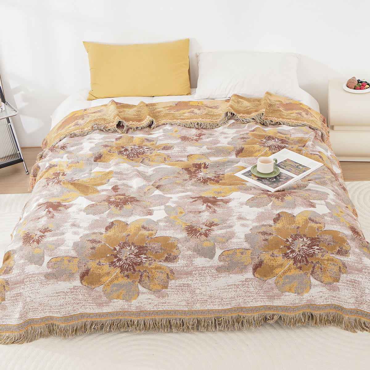 Cotton Gauze Quilt | Reversible & Breathable | Floral Pattern