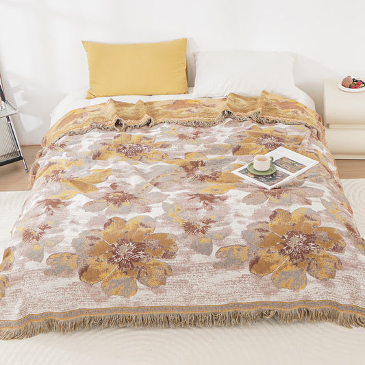 Cotton Gauze Quilt | Reversible & Breathable | Floral Pattern