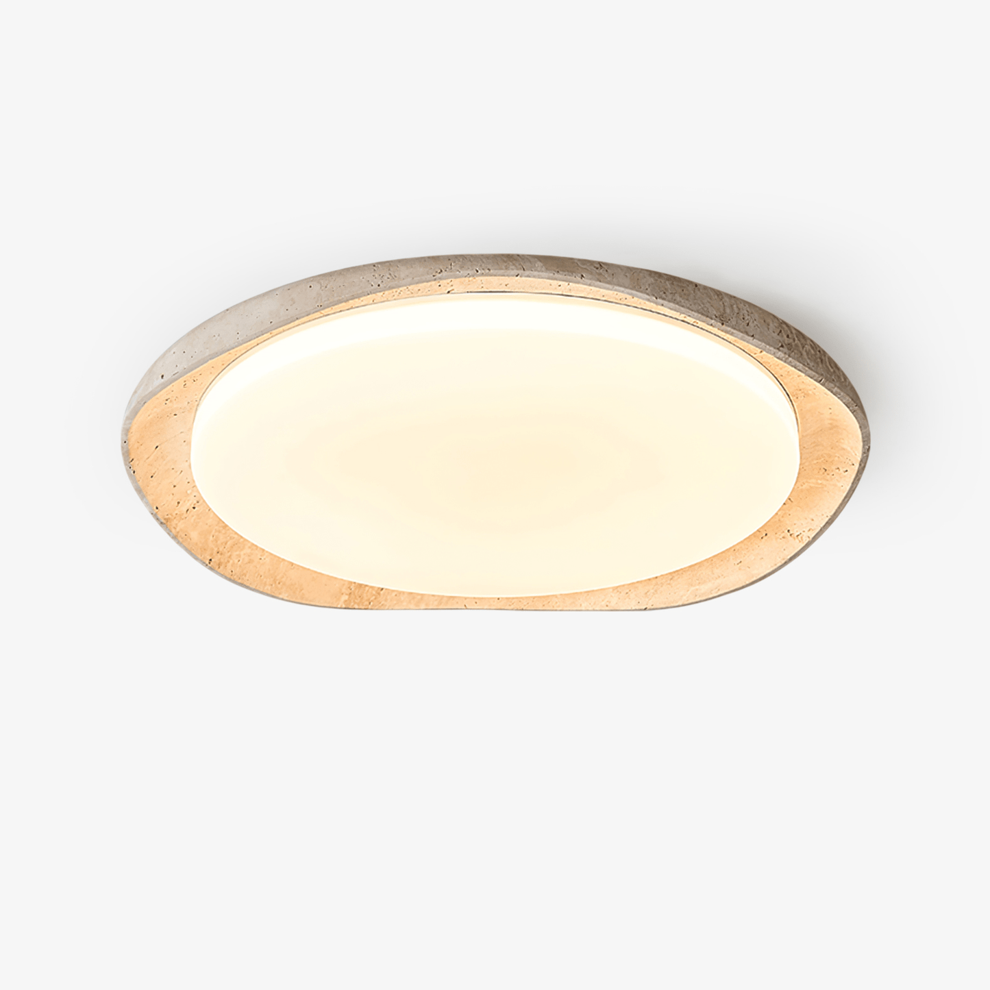 Solis Ceiling Light | Premium Yellow Travertine | Multiple Size Options