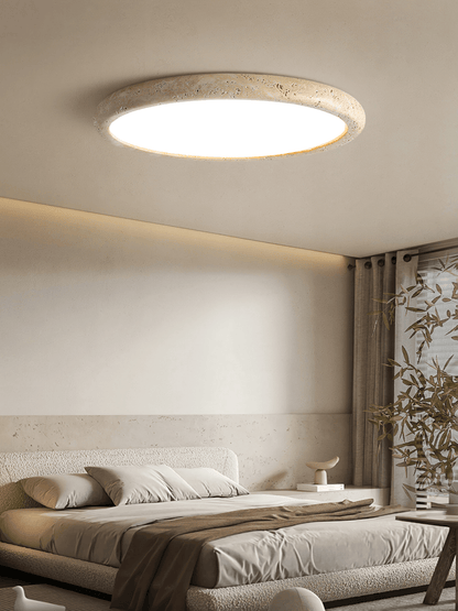 Solis Horizon Ceiling Light | Yellow Travertine | Multiple Sizes Available