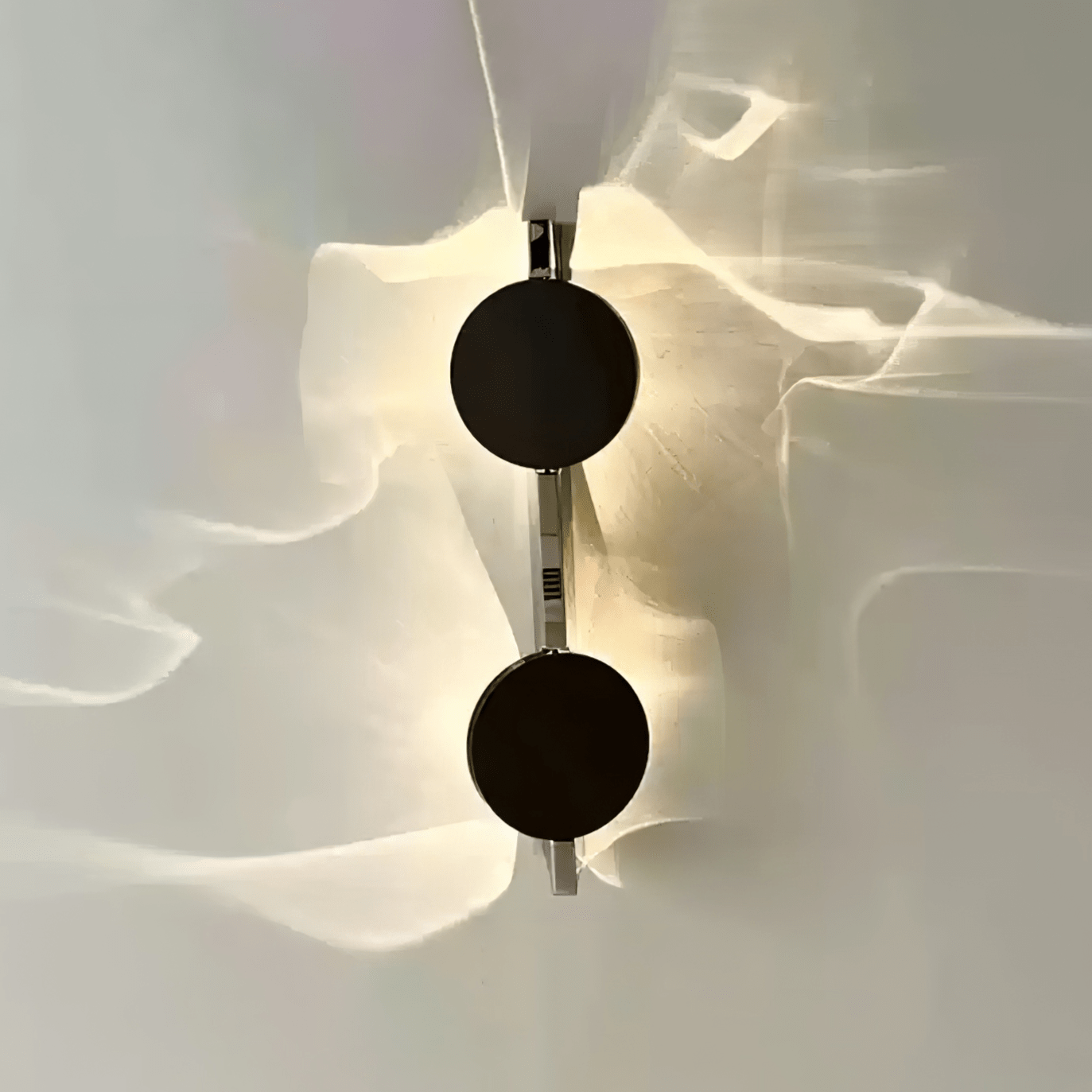 Wall Lamp | Stainless Steel & Aluminum | Set of 2, Black