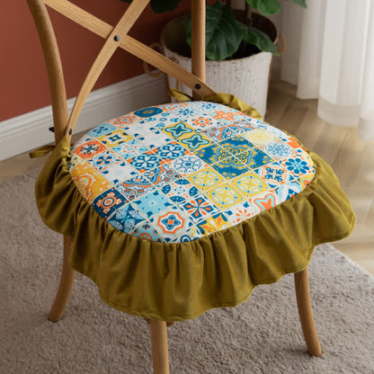 Morocco Style Floor Pillow | Cotton & Polypropylene Filling | 15" x 15" & 17" x 17"