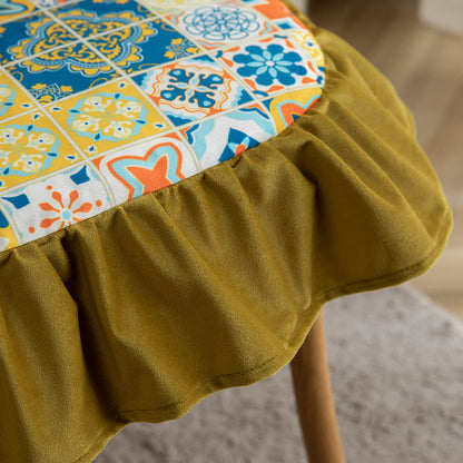 Morocco Style Floor Pillow | Cotton & Polypropylene Filling | 15" x 15" & 17" x 17"
