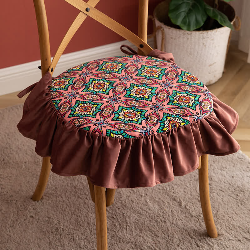 Morocco Style Floor Pillow | Cotton & Polypropylene Filling | 15" x 15" & 17" x 17"