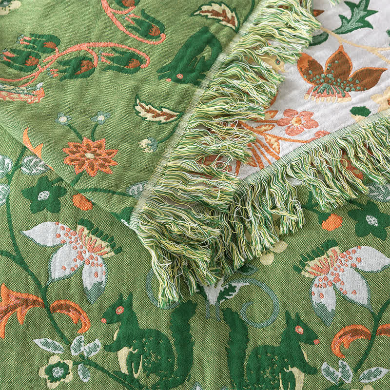 Reversible Cotton Quilt | Eco-Friendly Floral Prints | Multiple Sizes