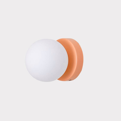 Nuvol Wall Lamp Set | Metal & Glass | 2-Pack, Available in Green, Beige, Shrimp Pink, Black, Red