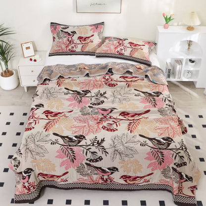 Cotton Jacquard Quilt Set | Eco-Friendly | Full/Queen Size