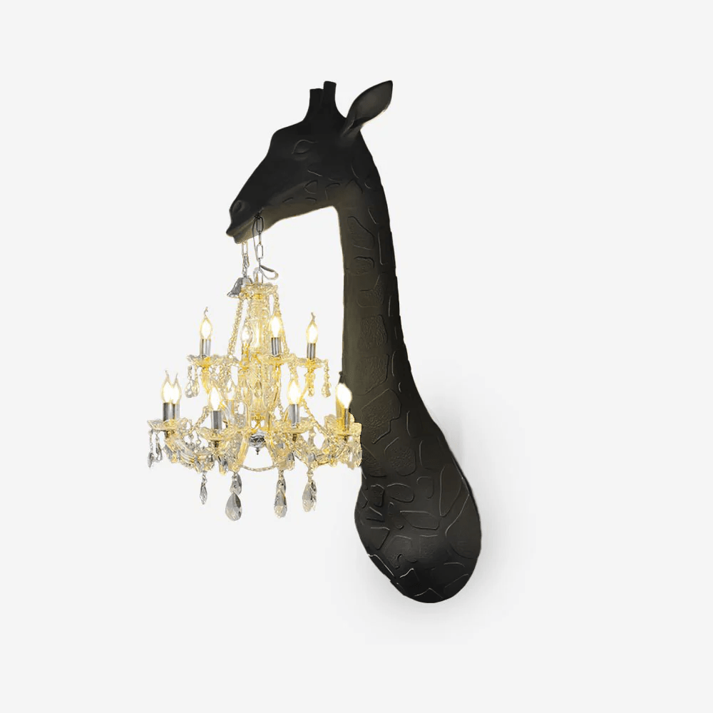 Giraffe Wall Lamp | Metal, Crystal, Fiberglass | White, Gold, Chrome, Black