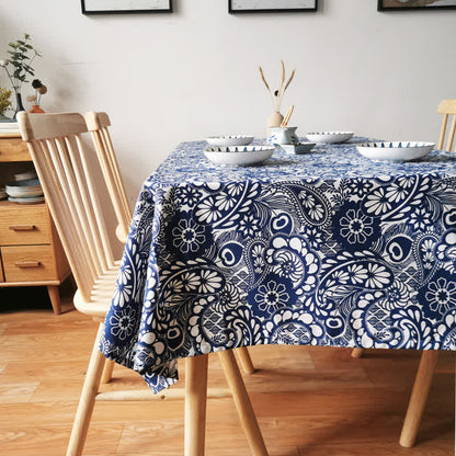 Boho Floral Tablecloth | Vibrant Design | Multiple Sizes
