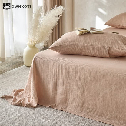 Cotton Gauze Coverlet | Double Layered | Multiple Sizes & Colors