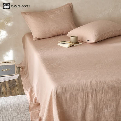Cotton Gauze Coverlet | Double Layered | Multiple Sizes & Colors