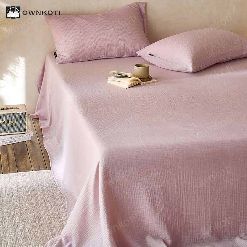 Cotton Gauze Coverlet | Double Layered | Multiple Sizes & Colors