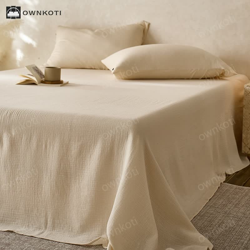 Cotton Gauze Coverlet | Double Layered | Multiple Sizes & Colors