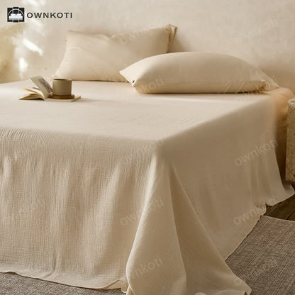Cotton Gauze Coverlet | Double Layered | Multiple Sizes & Colors