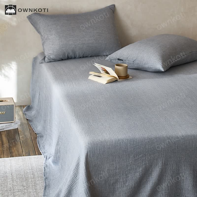 Cotton Gauze Coverlet | Double Layered | Multiple Sizes & Colors
