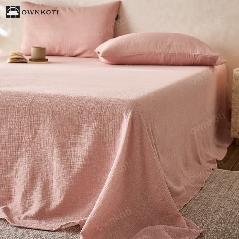 Cotton Gauze Coverlet | Double Layered | Multiple Sizes & Colors