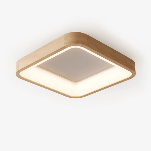 Ligna Square Ceiling Light | Wood & Acrylic | Various Sizes