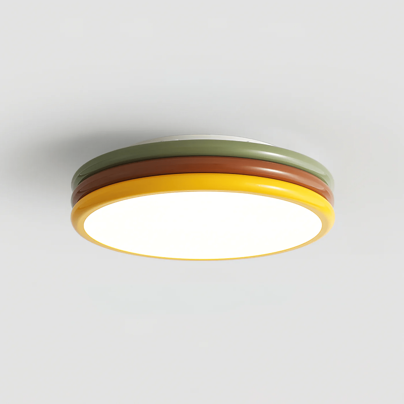 Color Stack Ceiling Lamp | Acrylic & Metal | White, Green, Red, Yellow