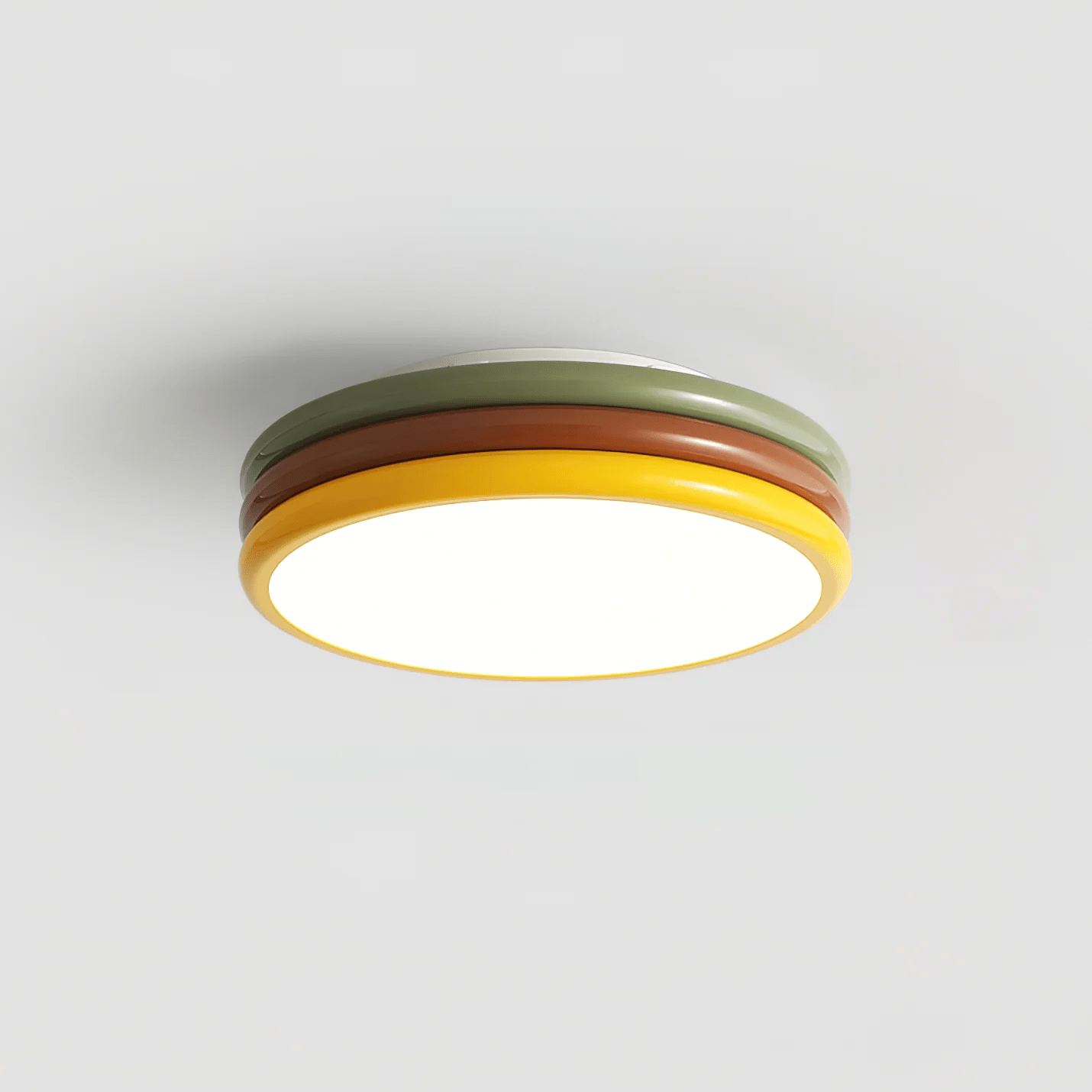 Color Stack Ceiling Lamp | Acrylic & Metal | White, Green, Red, Yellow