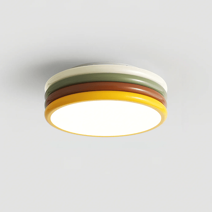 Color Stack Ceiling Lamp | Acrylic & Metal | White, Green, Red, Yellow