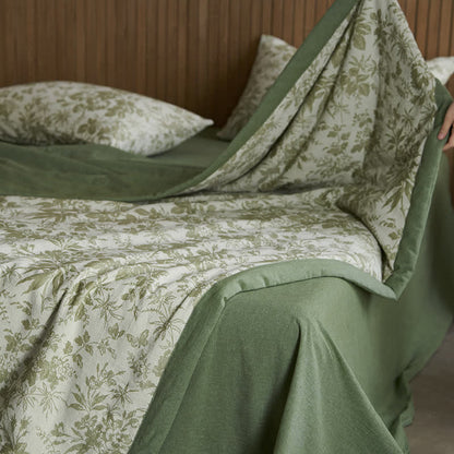 Floral Butterfly Bedding Set | Cotton Gauze | 4 Pieces
