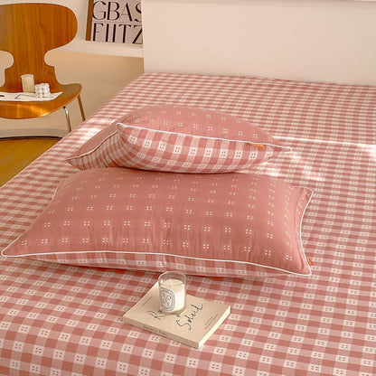 Cotton Gauze Plaid Coverlet | 100% Organic Cotton | Twin Size