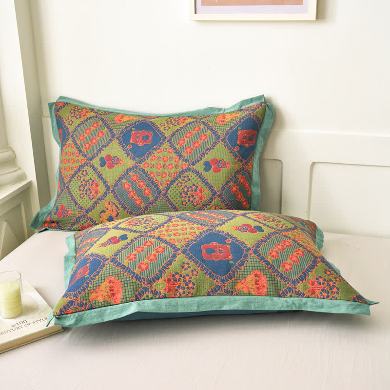 Cotton Quilt | Eco-Friendly Jacquard Bear Design | Full, Queen, King Sizes