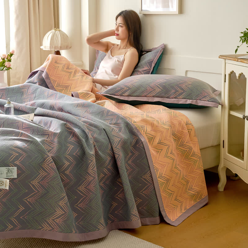 Cotton Jacquard Quilt | Lightweight & Breathable | Available in Full, Queen, King Sizes