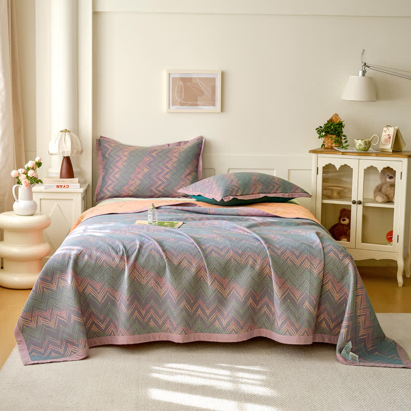 Cotton Jacquard Quilt | Lightweight & Breathable | Available in Full, Queen, King Sizes