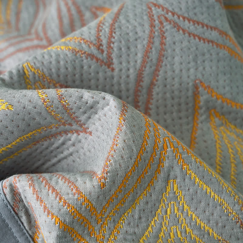 Cotton Gauze Jacquard Blanket | Lightweight & Breathable | Multiple Sizes Available
