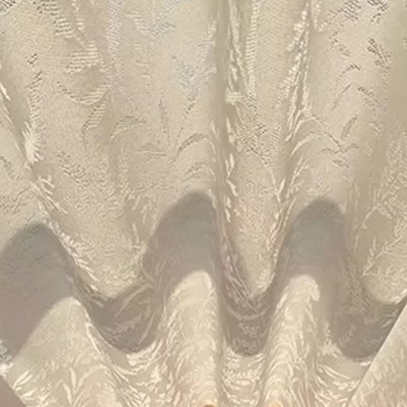 Sheer Gauze Curtain | Hollow Out Branches and Leaves Design | Multiple Sizes