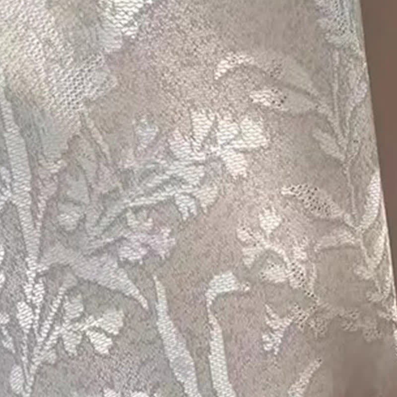 Sheer Gauze Curtain | Hollow Out Branches and Leaves Design | Multiple Sizes
